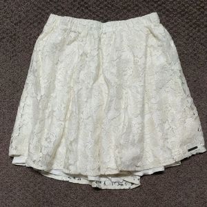 a&f floral lace miniskirt